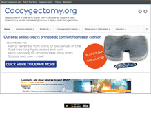 Tablet Screenshot of coccygectomy.org